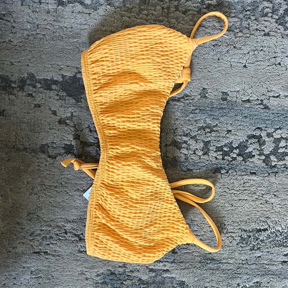Hollister yellow bikini top